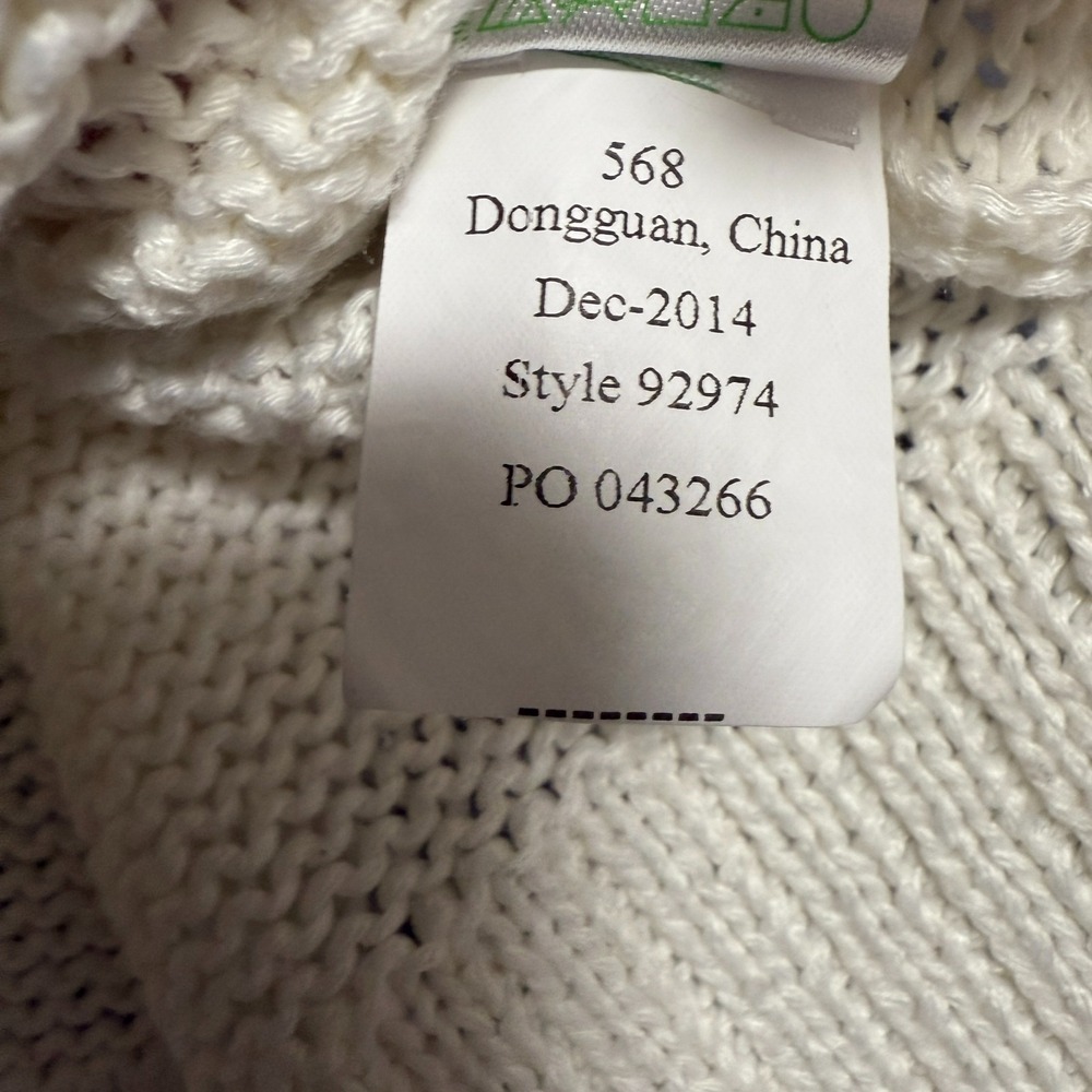 Lilly Pulitzer Sweater M Open Knit Pointelle Coastal Grandmother Resortwear Boho - Picture 8 of 9